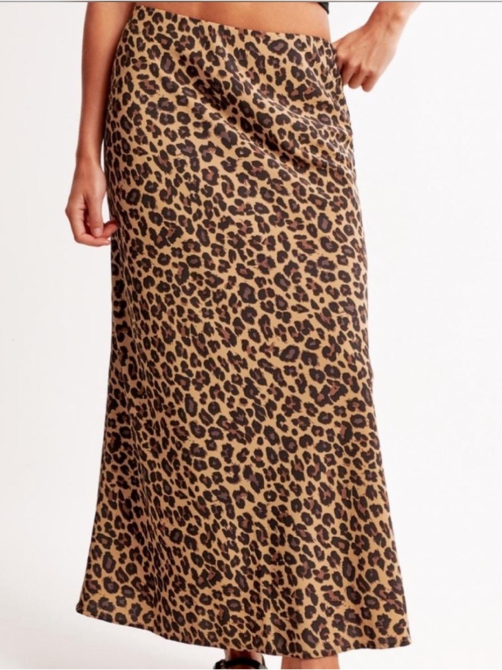 Abercrombie & Fitch Maxi Skirt Cheetah Print Skirt size XL PETITE